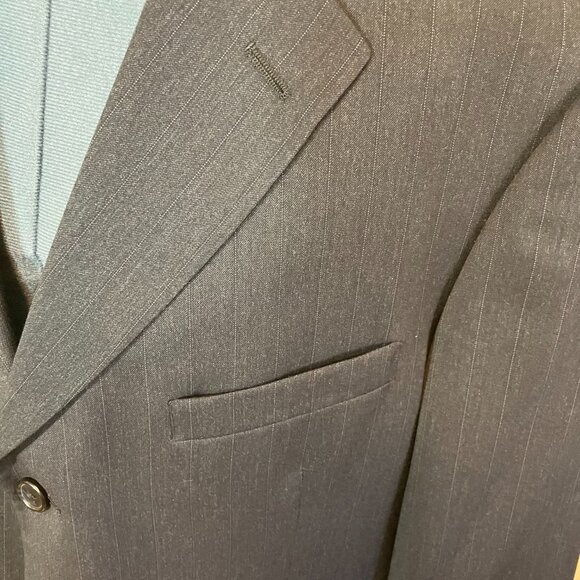 Brooks Brothers "346" Worsted Wool Navy Pinstripe Suit 42R - Picture 6 of 16